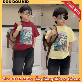 [DOU DOU KID] AP69 Áo Phông Trẻ Em Hữu Cơ Mềm Mịn 14-48kg