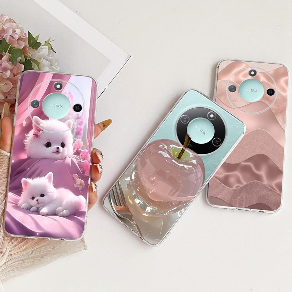 Dành Cho Honor X9C Smart Honor X60 Ốp Điện Thoại Rồng Trung Quốc Mèo Dễ Thương Hoạt Hình Họa Tiết Rồng Vỏ Mềm Trong Suốt Silicon Ốp Lưng