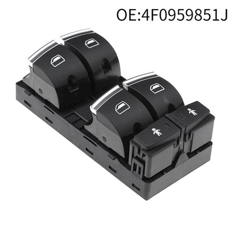 Công tắc cửa sổ điện ô tô Điều khiển điện Nút nâng cửa sổ cho A6 S6 Q7 A3 RS6 Phụ tùng phụ tùng 4F0959851J