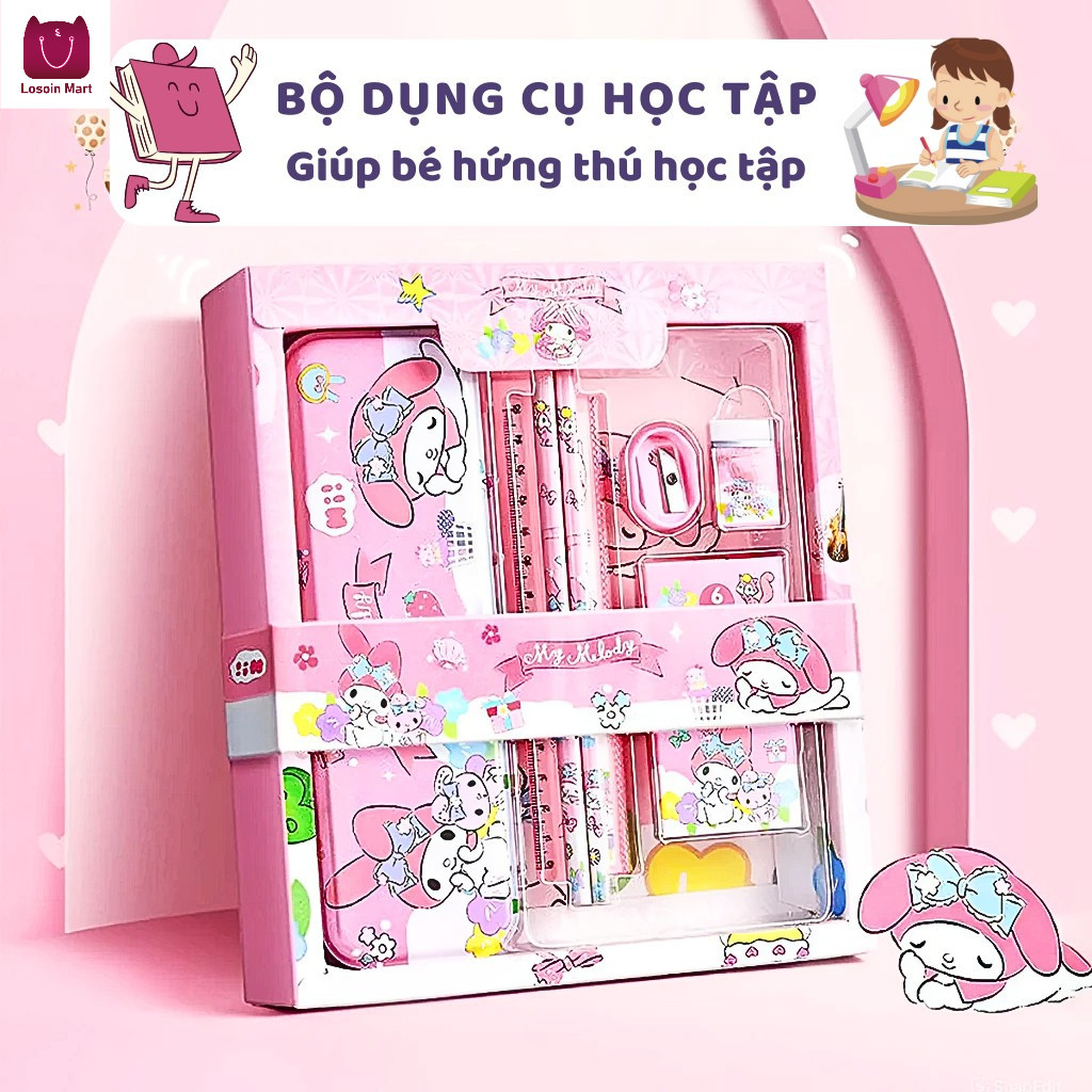 Quà tặng cho lớp mẫu giáo nhân dịp năm học mới, bộ văn phòng phẩm làm quà tặng cho học sinh, quà sinh nhật cho trẻ em.