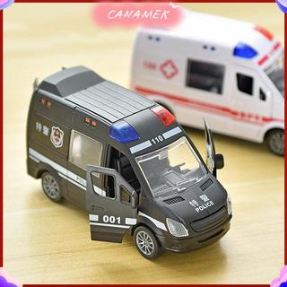 CANAMEK Bệnh Viện Cứu Hộ Xe Cứu Hộ Cảnh Sát Kim Loại Ô Tô Mô Hình Kéo Ba Âm Thanh Và Hợp Kim Ánh Sáng Diecast Đồ Chơi Ô Tô Cho Trẻ Em Bé Trai Quà Tặng CSF