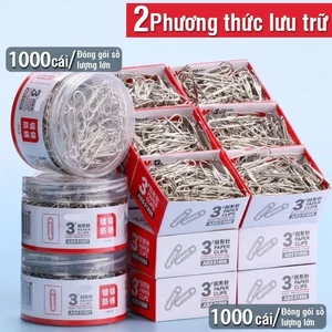 Ghim kẹp giấy với vòng kim loại linh hoạt, nhiều kích cỡ set - Dụng cụ kẹp tài liệu A4 siêu xinh, giữ giấy tờ ngăn nắp