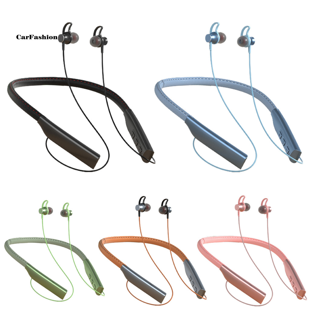 < CarFashion > Tai nghe thể thao Bass nặng Băng đeo cổ HiFi di động chống mài mòn 50 tai nghe tương thích Bluetooth cho Android / cho iPhone