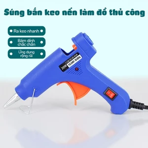 Súng nến bắn keo 20W đa năng, máy bắn keo nến nhỏ gọn hoàn hảo cho việc làm tháp, gắn giỏ quà và sửa chữa linh tinh