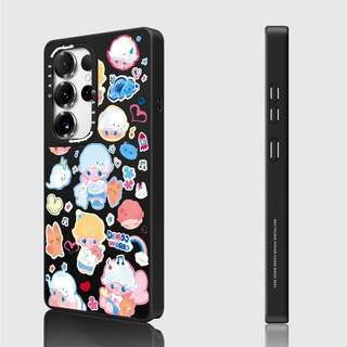 CASECASE X The World of DIMOO Case Matte Black & Sliver Mirror Vỏ hút từ tính Samsung Galaxy S26 S25 S24 S23 Ultra Plus Mặt sau cứng có hộp khắc logo