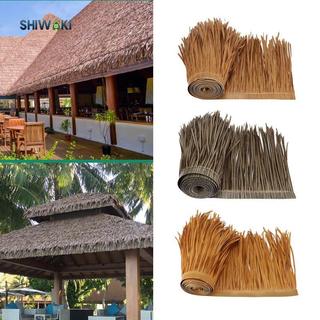 Mái lợp mái nhân tạo Cây cọ tán mô phỏng 39 "X 20" Thiết bị trang trí mái nhà vỏ cỏ đơn giản cho sân vườn