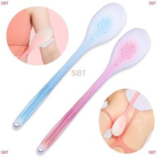 [SB] Dụng cụ bôi kem dưỡng da đa chức năng Silicone Tay cầm dài Bàn chải tắm Ba Applicator MỚI