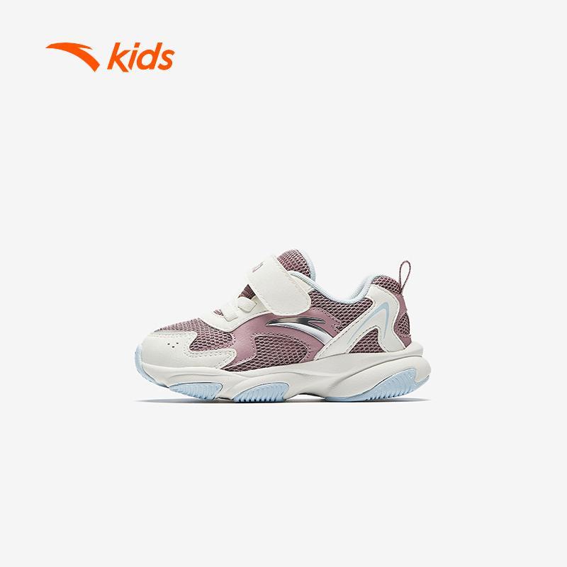 ANTA Kids Toddler Stage 2 Giày Tập Đi Bé Gái Khóa Dán Tiện Lợi, Êm Nhẹ Hạn Chế Trơn Trượt A22430003H