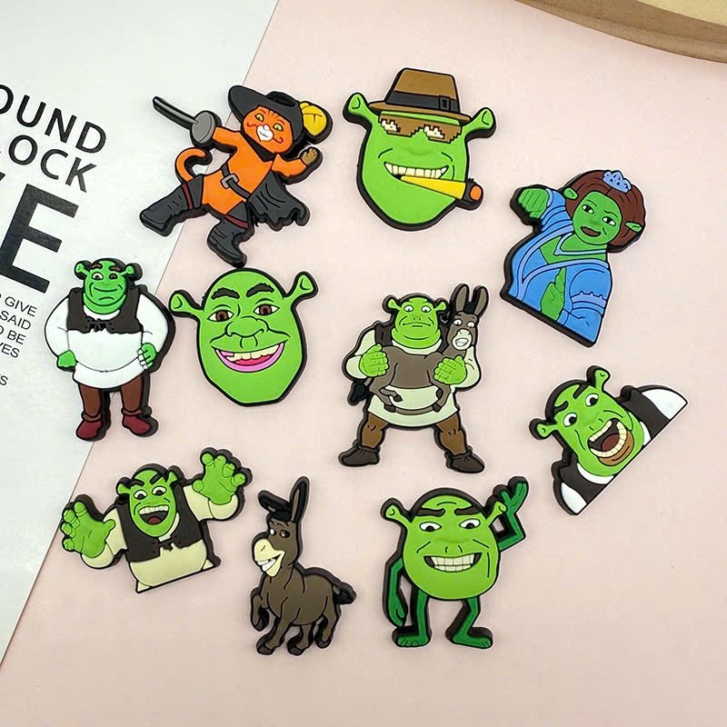 CHARM PHÁT SÁNG: QUÁI VẬT XANH SHREK - CHARM GẮN DÉP DỄ THƯƠNG