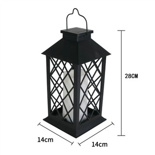 Đèn trang trí sân vườn năng lượng mặt trời phong cách cổ điển, chất liệu sắt, kiểu cung điện, dùng ngoài trời