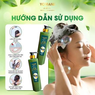 Dầu Xả Yomani Tinh Chất Olive Cao Cấp 800ml- Phục Hồi Hư Tổn Tóc Khô Sơ, An Toàn Lành Tính