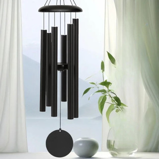 Chuông gió 6 ống kim loại lớn trang trí 66cm , Chuông Gió (Phong Thủy), Nhạc Thiền, Phong Thủy, 6 Thanh