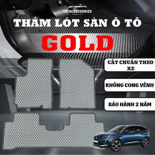 Thảm lót sàn ô tô Peugeot 3008 TH Accessories Full bộ có Cốp cao su cao cấp chống thấm dễ vệ sinh