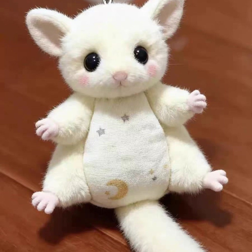 HOBBYIN Flying Sóc Móc Khóa, Phụ Kiện Túi Mềm Đường Glider Đồ Chơi Sang Trọng, Túi Quà Tặng Charm Mini Sugar Glider Búp Bê
