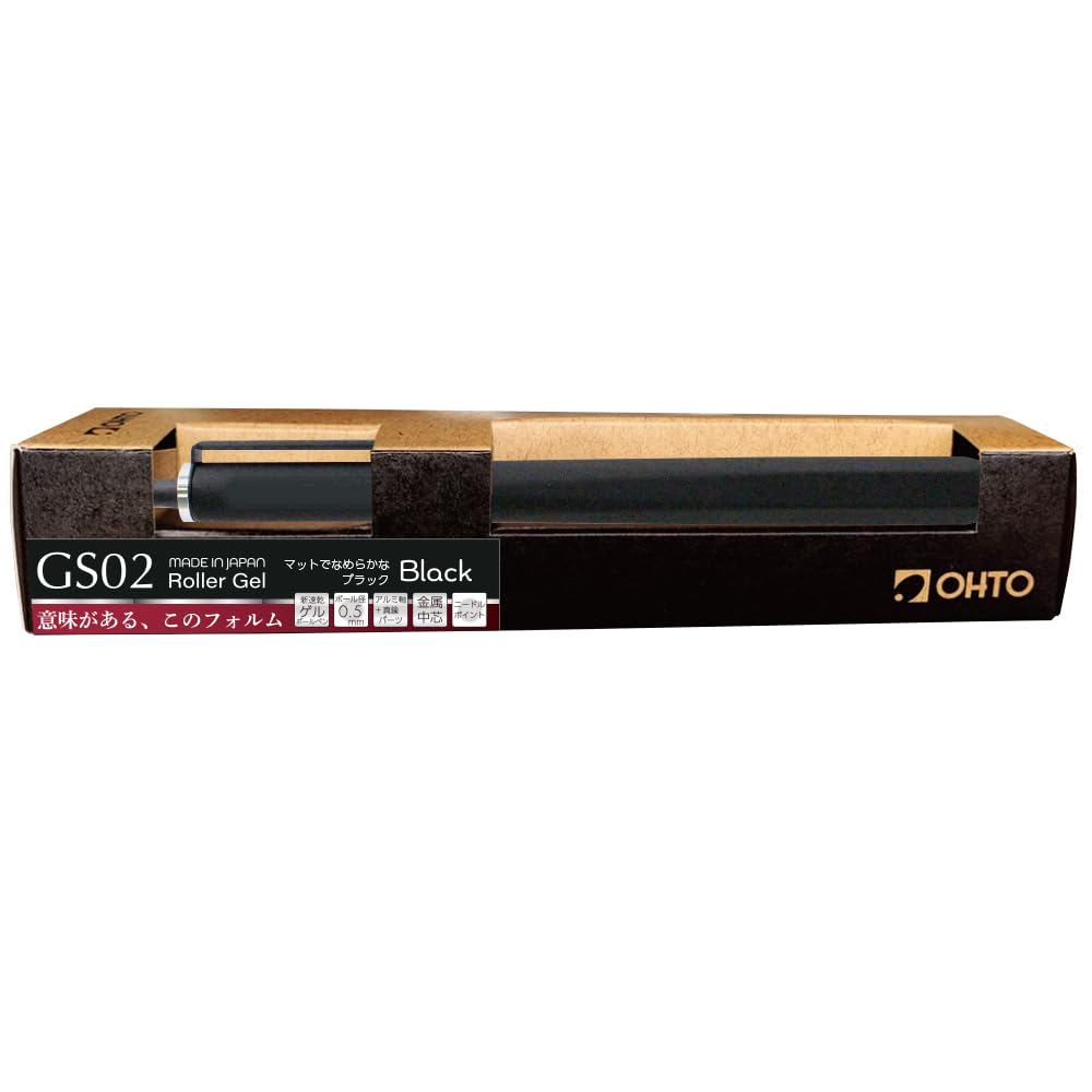 OHTO Roller Gel GS02/0.5mm/Than Nhom Hybrid/Bi SiC/Refill Parker G2/Muc Gel Kho Nhanh/8 Mau