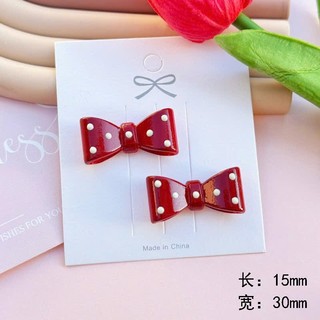 [SALE 20K] Set Charm Hello Kitty Đỏ Rượu Vang Baby Cute – Nơ Chấm Bi, Trái Tim, Sao & Hello - charm dễ thương hottrend