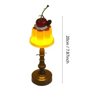 [ASDFGER] Đồ trang trí dễ thương Khí quyển Pudding Đèn ngủ Món tráng miệng Đèn bàn trang trí