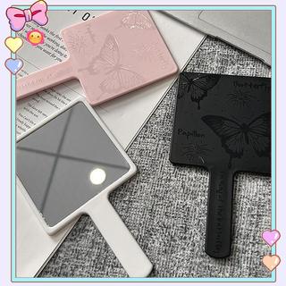 [beautifulhome] Gương vuông hình bướm cổ điển Mini cầm tay để bàn mỹ phẩm Gương trang điểm du lịch Gương làm đẹp di động Quà tặng sinh nhật cô gái [làm đẹp]