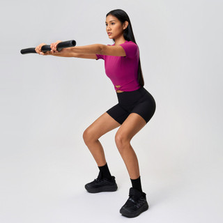 Lulu Mùa Hè Yoga Mặc Top Ngắn Rốn Crop Thể Thao Áo Thun Nữ Tay Ngắn