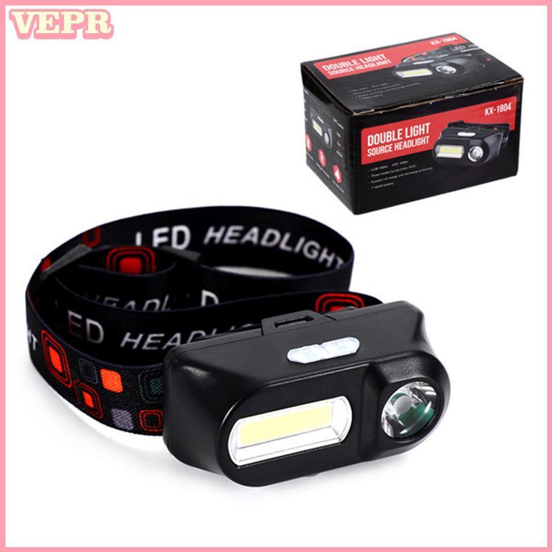 Nhang cổng USB đa chức năng với đèn pha sạc lại, phù hợp cho câu cá và hoạt động ngoài trời