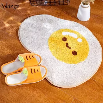 Thảm trải sàn POKINGE, Thảm trải sàn thấm hút hình trứng, Thảm vào cửa chống trượt Thảm trải sàn sang trọng gia đình