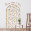 Decal Dán Tường Hình Cổng Vòm Bohemian - Miếng Dán Tường Hình Học Và Hoa Cỏ Nghệ Thuật - Đồ Decor Tự Dán Cho Tường Phẳng & Kính (Bộ 2 Tấm)