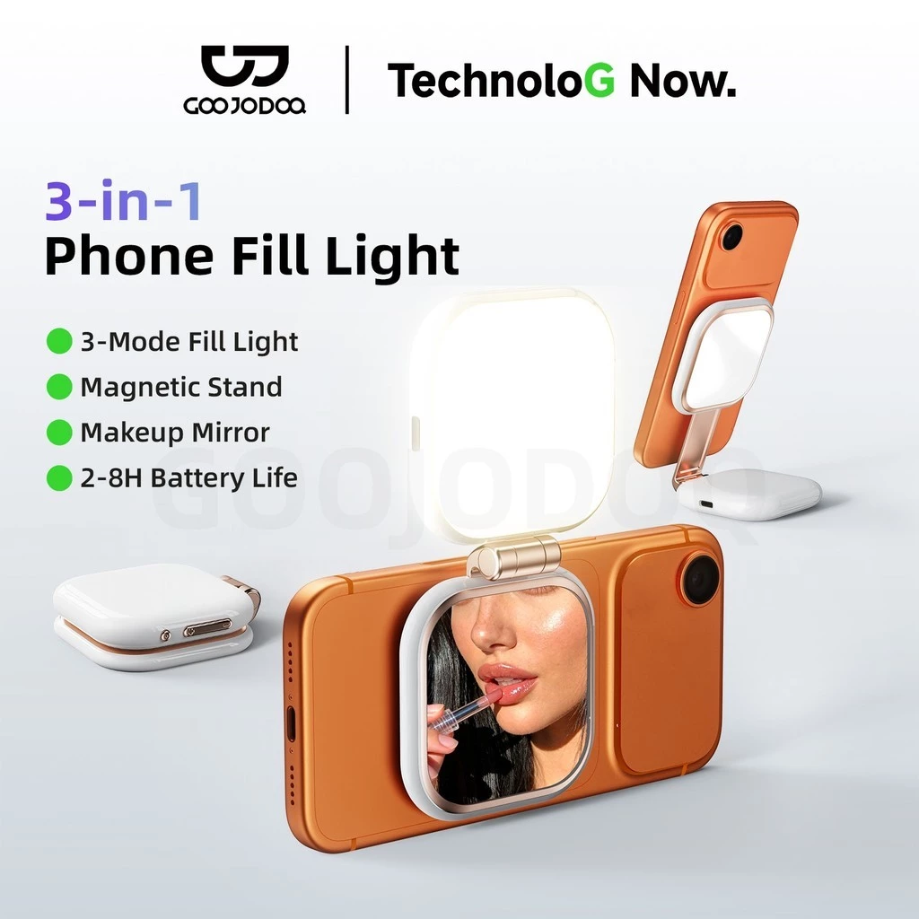 Đèn selfie GOOJODOQ gập gọn