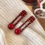 Kẹp Tóc SHUPUN, Chấm Bi Liền Mạch Tóc Barrettes, Mũ Đội Đầu Thời Trang Màu Đỏ Retro Mỏ Vịt Kẹp Tóc Phụ Kiện Tạo Kiểu Tóc