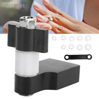 Rosestoree Brrnoo Ring Fixture Kẹp Chủ trang sức Thiết lập cố định Bộ công cụ khắc đánh bóng (Màu đen)