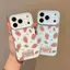 Dâu tây lá tươi cho 16 trường hợp iPhone 17Air gạo nếp trường hợp 14 13 11Pro