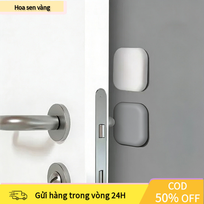 【COD】Miếng chặn cửa dán tường bằng silicon mềm dẻo, dễ dàng bóc dán, không để lại vết bám trên bề mặt tường sơn.