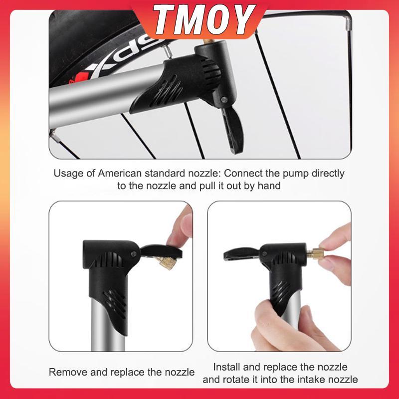 Máy bơm hơi mini cầm tay TMOY cho xe đạp và dụng cụ thể thao