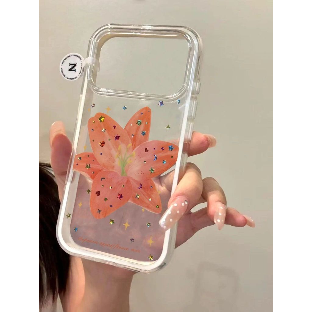 Hanfeng đầy màu sắc sao hoa cho iPhone 171615 trường hợp 141311promax đơn giản 16 cá tính 16plus mới 16p