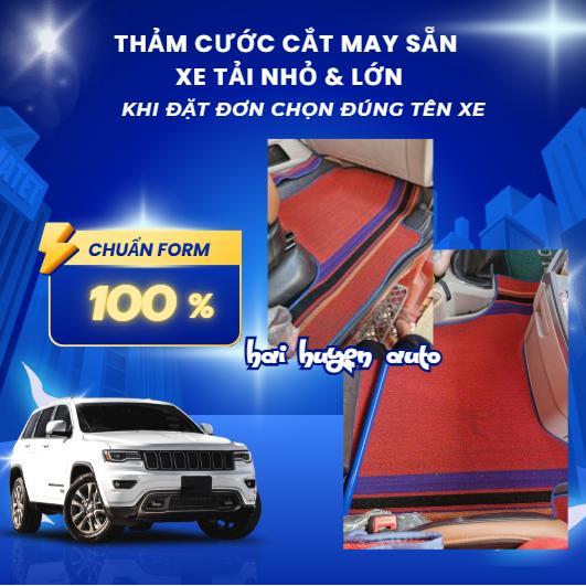 Bộ thảm cước lót xe tải ,xe ben và xe đầu kéo cắt sẵn và may bo viền chuẩn theo form xe bảo vệ sàn cabin sạch sẽ
