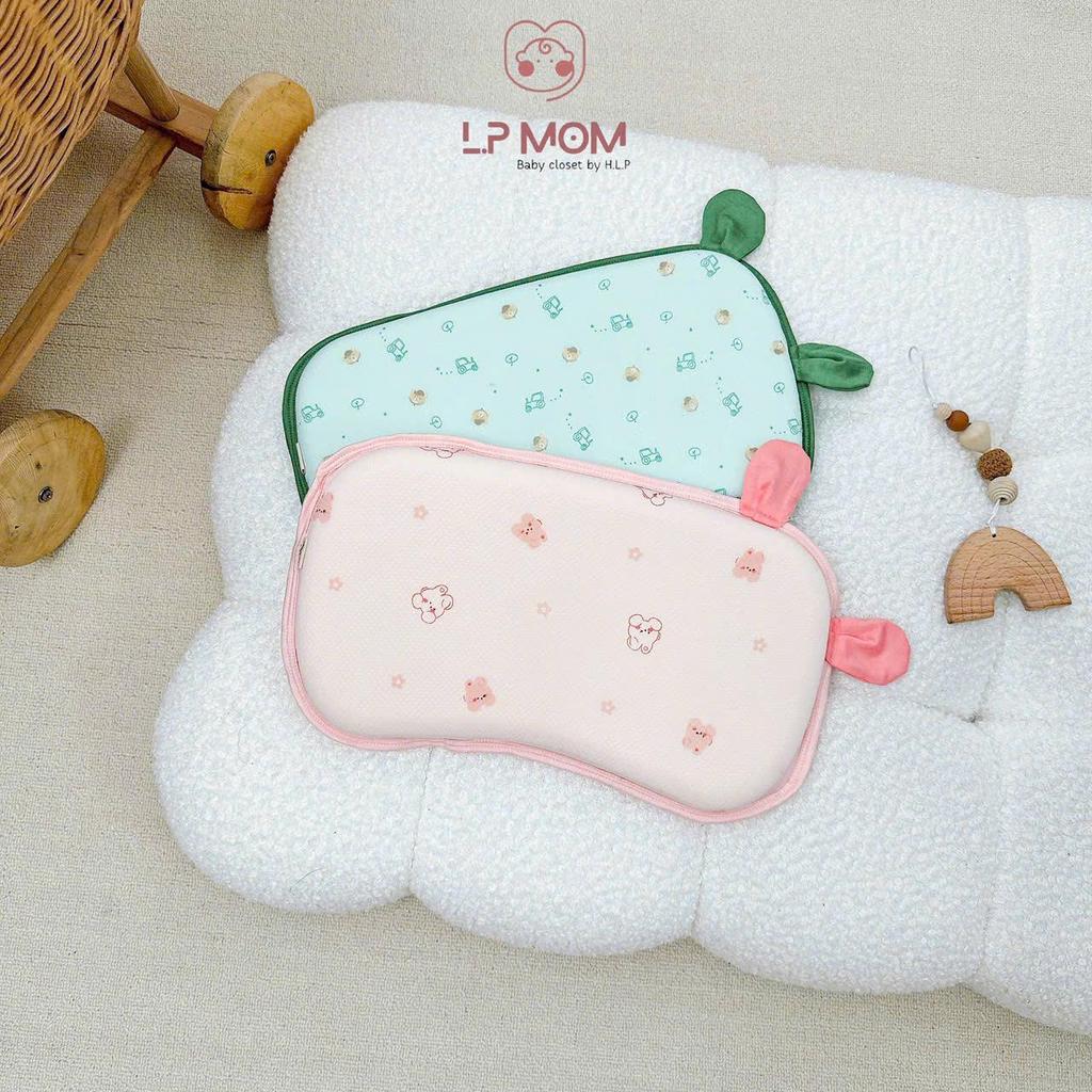 [G5 kích thước 36*21*3] Gối cao su non vỏ gối thông hơi mềm mát cho bé