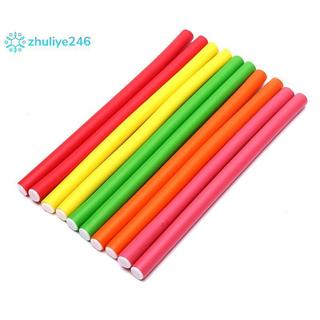 10 chiếc cần uốn tóc linh hoạt, máy uốn tóc bằng xốp mềm, uốn cong xoắn đẹp
