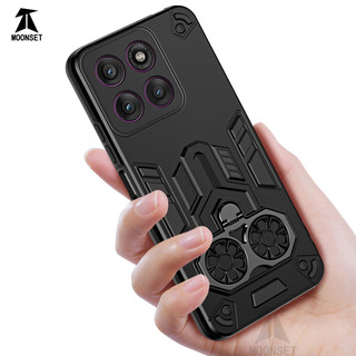Dành Cho Motorola Moto Edge 60 Pro 5G Ốp điện thoại Cứng Với Kéo Loại Nhẫn Đứng Chống Sốc Nâng Cạnh Mỏng Bao