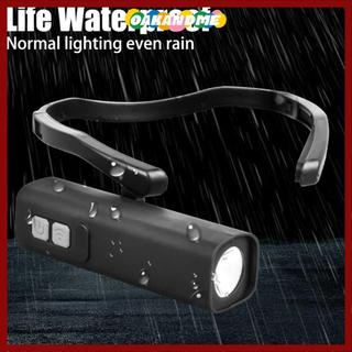 Đèn pha kẹp tai Oakandme - Đèn LED chống nước IPX4, dễ dàng sạc lại và điều chỉnh, lý tưởng cho đi bộ đường dài