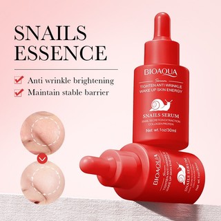 Tinh chất dưỡng ẩm dưỡng ẩm chống nhăn BIOAOUA Snail 30ml