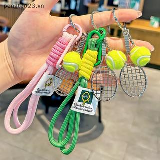Móc khóa mini dạng mặt dây chuyền quần vợt, bóng bàn dễ thương, phù hợp cho học sinh thiếu niên