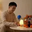 Bóng Ma Đèn Ngủ Phòng Ngủ Bầu Không Khí Ánh Sáng Quà Tặng Sinh Nhật Ma Đồ Trang Trí Dễ Thương Ánh Sáng Ấm Đèn Ngủ Hoạt Hình Sáng Tạo Trang Trí Phòng Ngủ Đèn