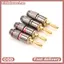 Littleloves1 4 Chiếc Mạ Vàng BFA 4 Mm Chuối Cắm Nam Loa Kết Nối Adapter VN