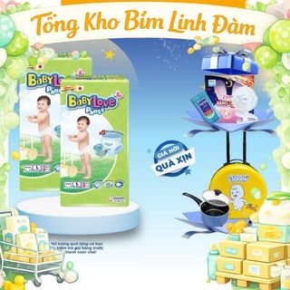 [Hỏa tốc - MÃ LIVE/VIDEO 300K] Bỉm Tã Quần BabyLove Cho Bé 6-35kg Mềm Mại Thoáng Khí, Thấm Hút Vượt Trội (Size M-5XL)