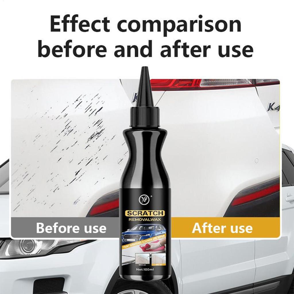 Tẩy vết xước ô tô 100ml Sửa chữa sơn Sáp tẩy vết xước bên ngoài cho ô tô SUV Sedans Budget-Concious pomervn