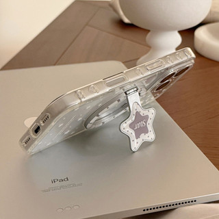 [Sheren] Ốp Điện Thoại Ngôi Sao Trắng Xám Thích Hợp Cho i17 16 15 14 13 12 11 pro max Vỏ Bảo Vệ Chống Sốc