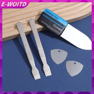 E-WOITD 5 Trong 1 Thép Không Gỉ Chuyên Nghiệp Màn Hình Cong Dụng Cụ Pry Cho Điện Thoại Máy Tính Bảng Sửa Chữa Laptop Kim Loại Spudger Tháo Lắp Bộ E-WOITD