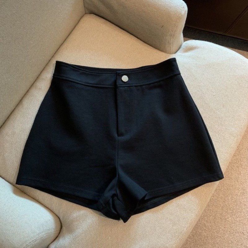 Quần Short Nữ Cạp Cao Chất Umi Co Giãn Cúc Cài Khóa Giữa_m628 - Sam Botique