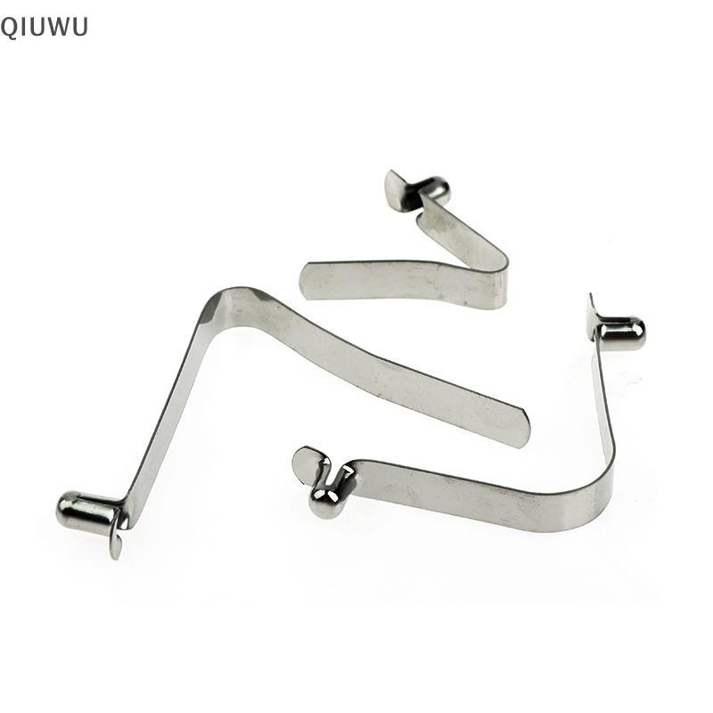 QIUWU 10 Cái Bule lò xo hình chữ V 6mm Tấm thép Bule lò xo dọc Tấm lò xo định vị hình chữ V.