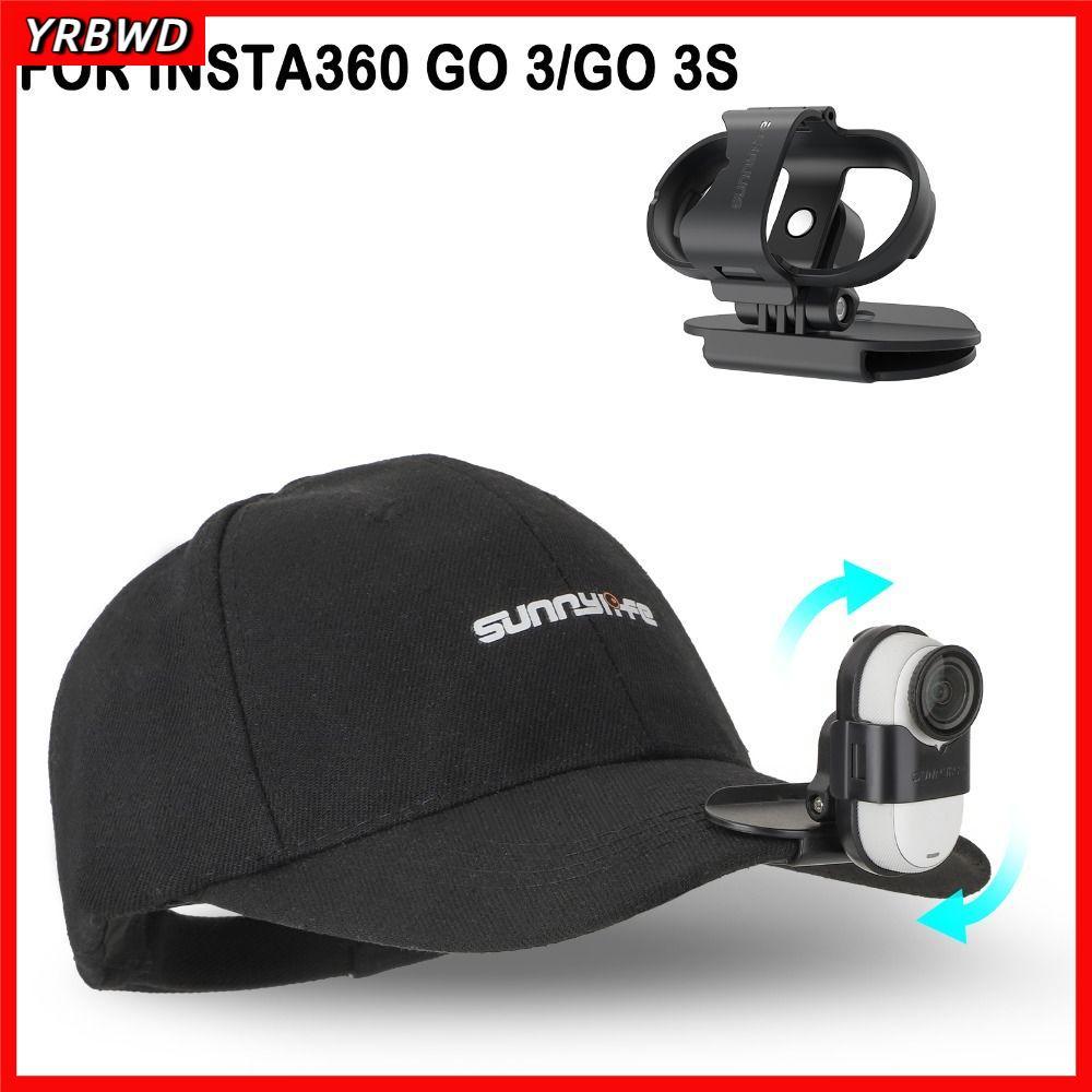 Mũ YRBWD Dễ Dàng Kẹp Gắn, Phụ Kiện Camera Hành Động Kẹp Mũ, Xoay 360 Bền Đẹp Khung Phát Hành Nhanh Cố Định Giá Đỡ Cho Insta360 GO 3 / GO 3S