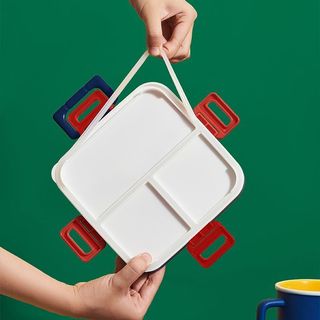 Hộp cơm trưa cách nhiệt bằng thép không gỉ Super Mario cấp thực phẩm 304 Thiết bị ngoại vi hoạt hình có ngăn nắp Hộp cơm trưa di động